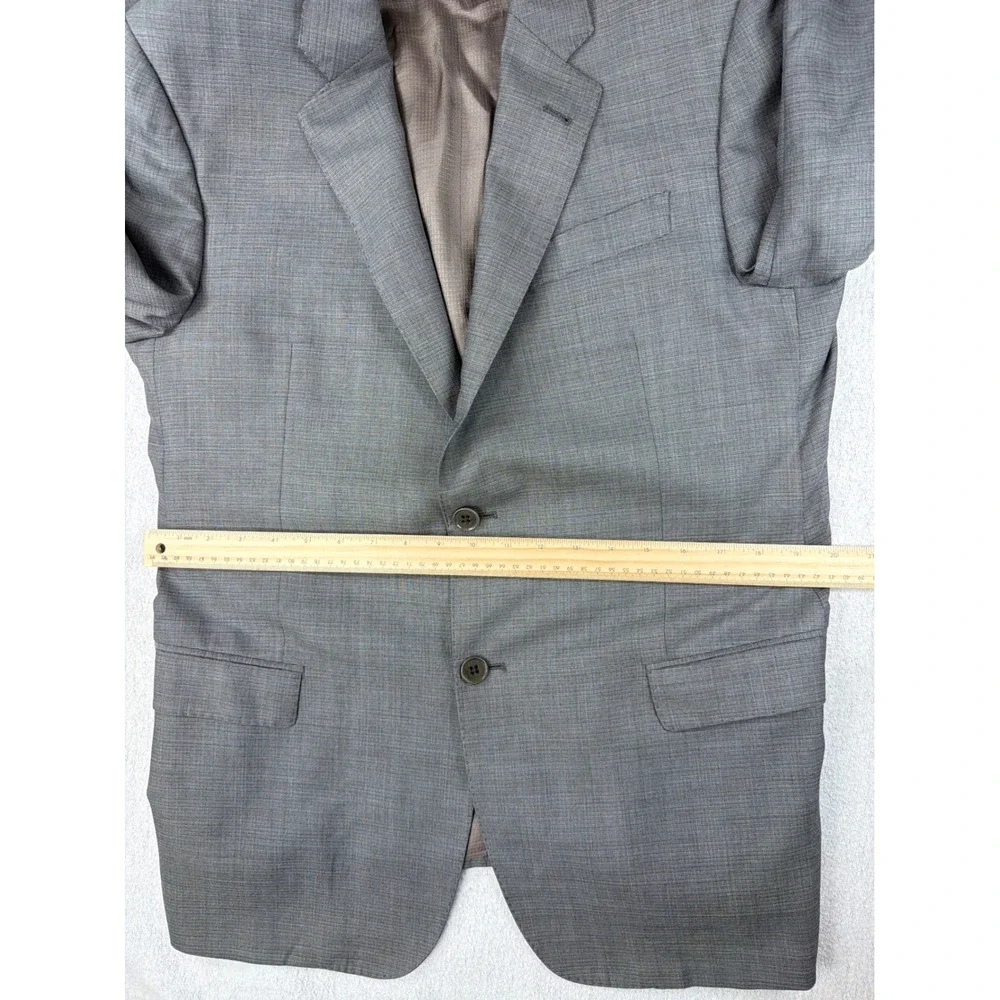 Emporio Armani G Line Grey Super 130s Wool Blazer Jacket 52 IT 42 US W1VGUD